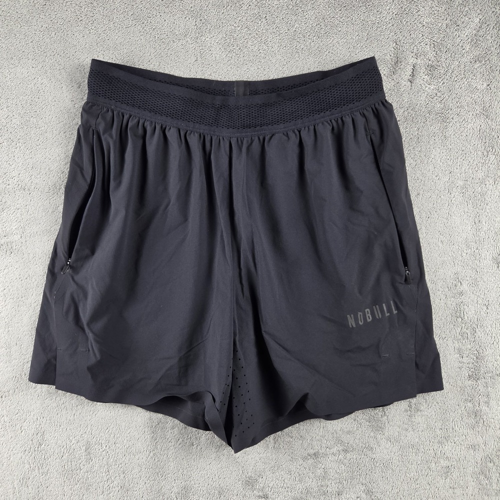 NOBULL Hybrid Training Black Shorts Mens Small Athletic Lightweight Stretch